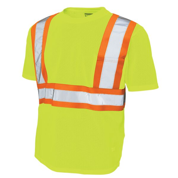 Micro Mesh Short Sleeve Safety T-Shirt with Pocket Thumbnail